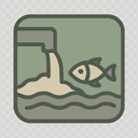 Water pollution icon